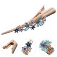 thumbnail image 3 of Delicate Hair Clip Vintage Flower Design Barrettes Alloy Large Duckbill Clip, 3 of 7