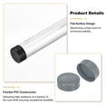 thumbnail image 3 of Uxcell 160mm (6 5/16") ID Rubber End Caps, Pipe & Fence Post Protectors Flexible End Caps for Industrial Pipes, Metal Tubing, Outdoor Fencing, Light Gray, 3 of 6