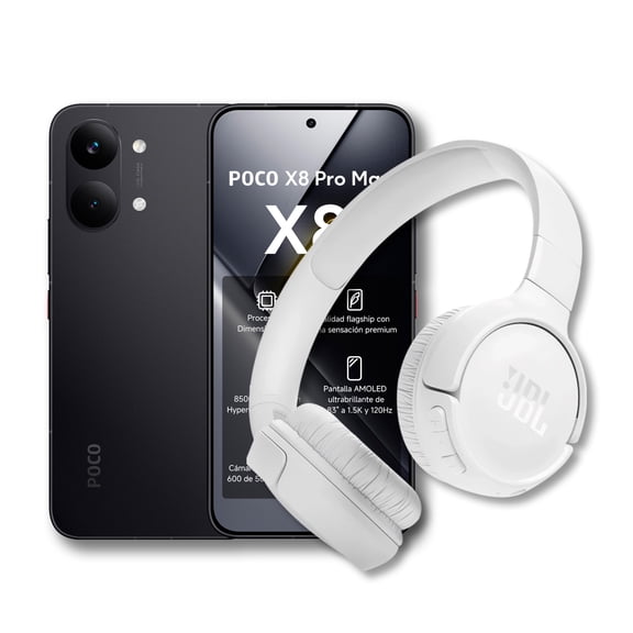 Smartphone Xiaomi Poco X8 Pro Max 5G 12+256 GB Negro + Audífonos Desbloqueado