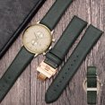 thumbnail image 4 of Correa de piel con diseño de lagarto para hombre y mujer, compatible con pulseras Armani AR1674, AR0382, AR1722, AR1876 y AR1681, de 22 mm y 14 mm, color negro y verde, 4 of 5