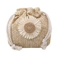 thumbnail image 2 of WUJDF Straw Handbag Sunflower Crossbody Bag Mini Drawstring Purse Summer Beach Shoulder Bag Bucket Tote Bag,Crossbody Bags for Women,Straw Bag,Crossbody Bag,Straw Woven Bucket Bag, 2 of 4