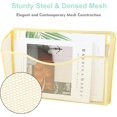thumbnail image 4 of Magnetic Single Pocket Mesh Hanging File Organizer Vertical Wall Mounted Magazine File Holder Mount Basket Mail Paper Document Folder Organizing for Office Home and School, 4 of 6
