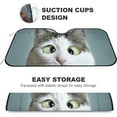 thumbnail image 4 of GZHJMY Car Windshield Sunshade Funny Cat, Foldable Car Visor Front Window Sun Shade for SUV Car 55 x 27.5 inch Keep Vehicle Cool, 4 of 6
