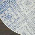 thumbnail image 5 of Nourison Whimsicle Boho Farmhouse Ivory Blue 5' x round Area Rug, (5' Round), 5 of 9