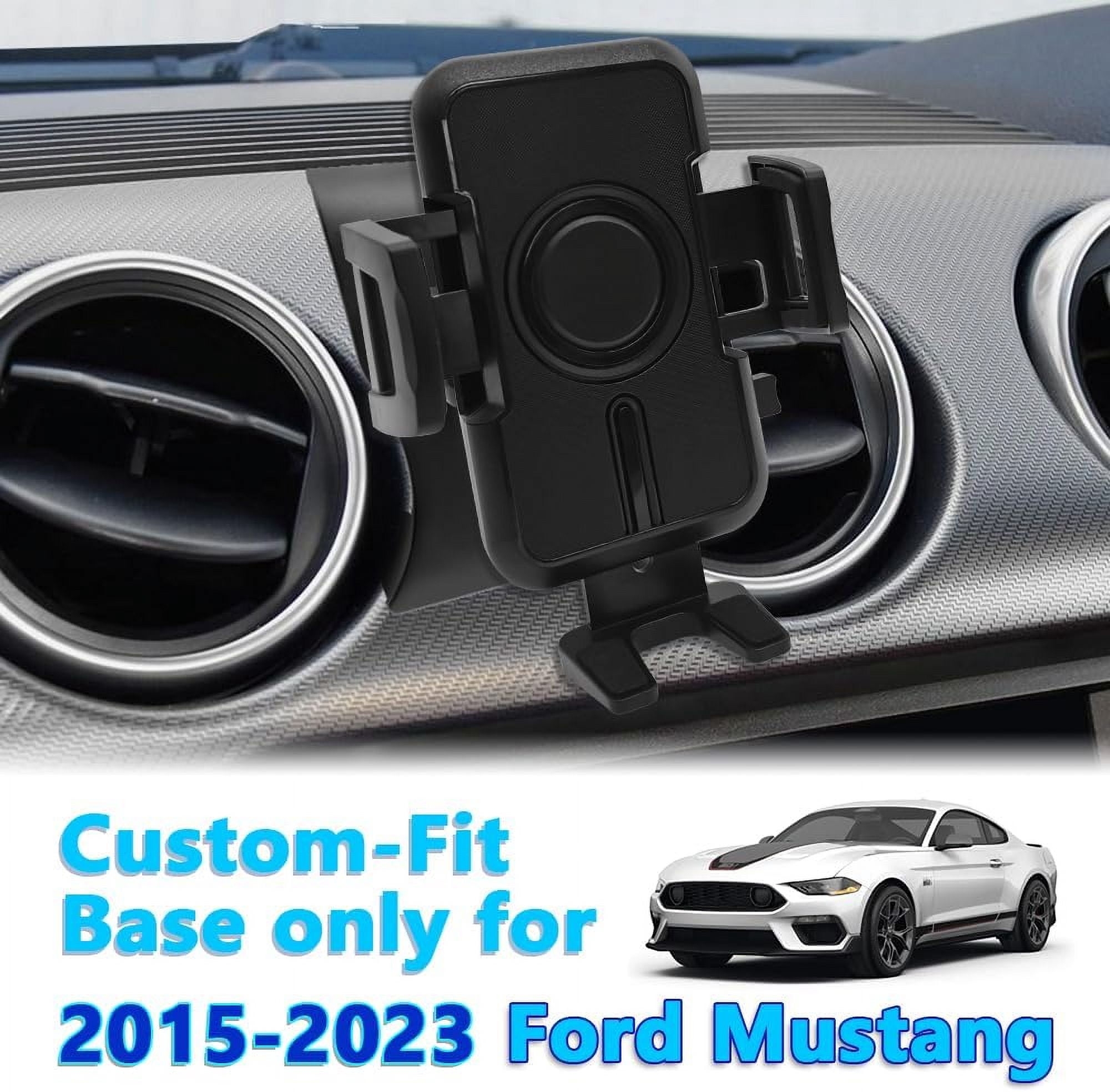 Car Phone Holder Mount 2015-2023 Ford Mustang Auto Accessories Interior Decoration Smartphone Thick Case Cradles Navigation Bracket iPhone