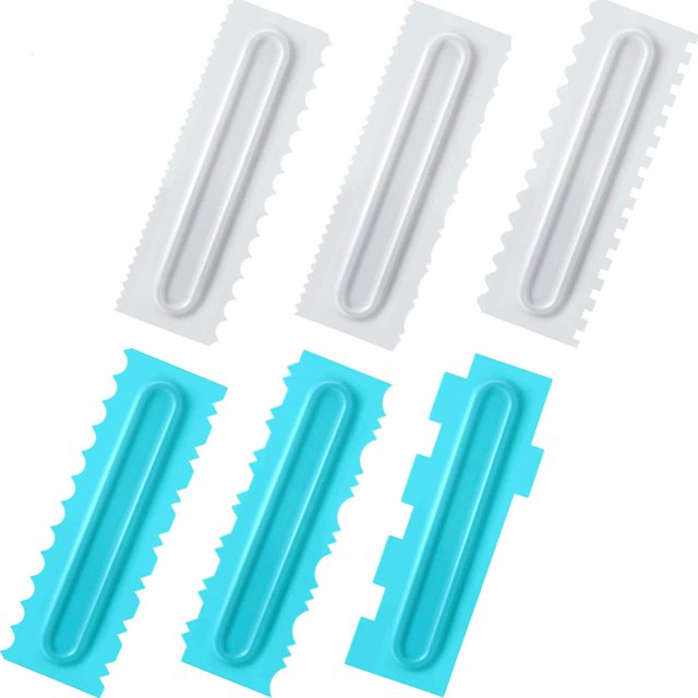 Plastic Cake Combs Cake Scraper Cake Decorating Combs Sawtooth Cake Scraper