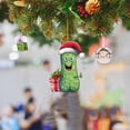 thumbnail image 1 of Multi Functional Acrylic Decorative Christmas Tree Pendant Cute Mini Cucumber Christmas Pendant, 1 of 2