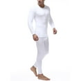 thumbnail image 4 of 2Pcs Mens Thermal Long Johns Short & Long Sleeve T-Shirts Warm Underwear Baselayer, 4 of 5