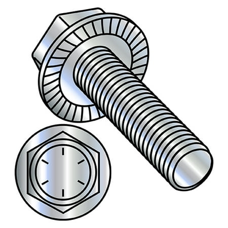 

1/2-13X2 1/2 Serrated Hex Flanged Washer Full Thread Grade 8 w/Head Markings Zinc (Pack Qty 250) BC-5040MWW8Z