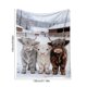 thumbnail image 3 of CaiYueKe Soft Flannel Blanket with Highland Cattle Print, Cozy Throw Blanket for Couch Bed, Warm Plush Fleece Blanket, Lightweight Decorative Blanket for Adults, Home Decor Gift, 3 of 7