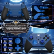 Elite Series 2 Controller Accessories, 13 in 1 Metal Thumbsticks for Xbox One Elite Series 2, Gaming Accessory Replacement Parts Compatible with Xbox Elite Wireless Controller Series 2 Core(Blue)