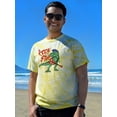 thumbnail image 2 of Rock Star Dinosaur Trex Tie Dye Cyclone Men -Image by Shutterstock, Male Large, 2 of 4