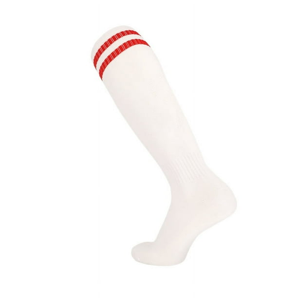 Calcetines de fútbol finos para adultos, calcetines deportivos de rayas altas para hombre, calcetines largos, calcetines de entrenamiento transpirables que absorben el sudor