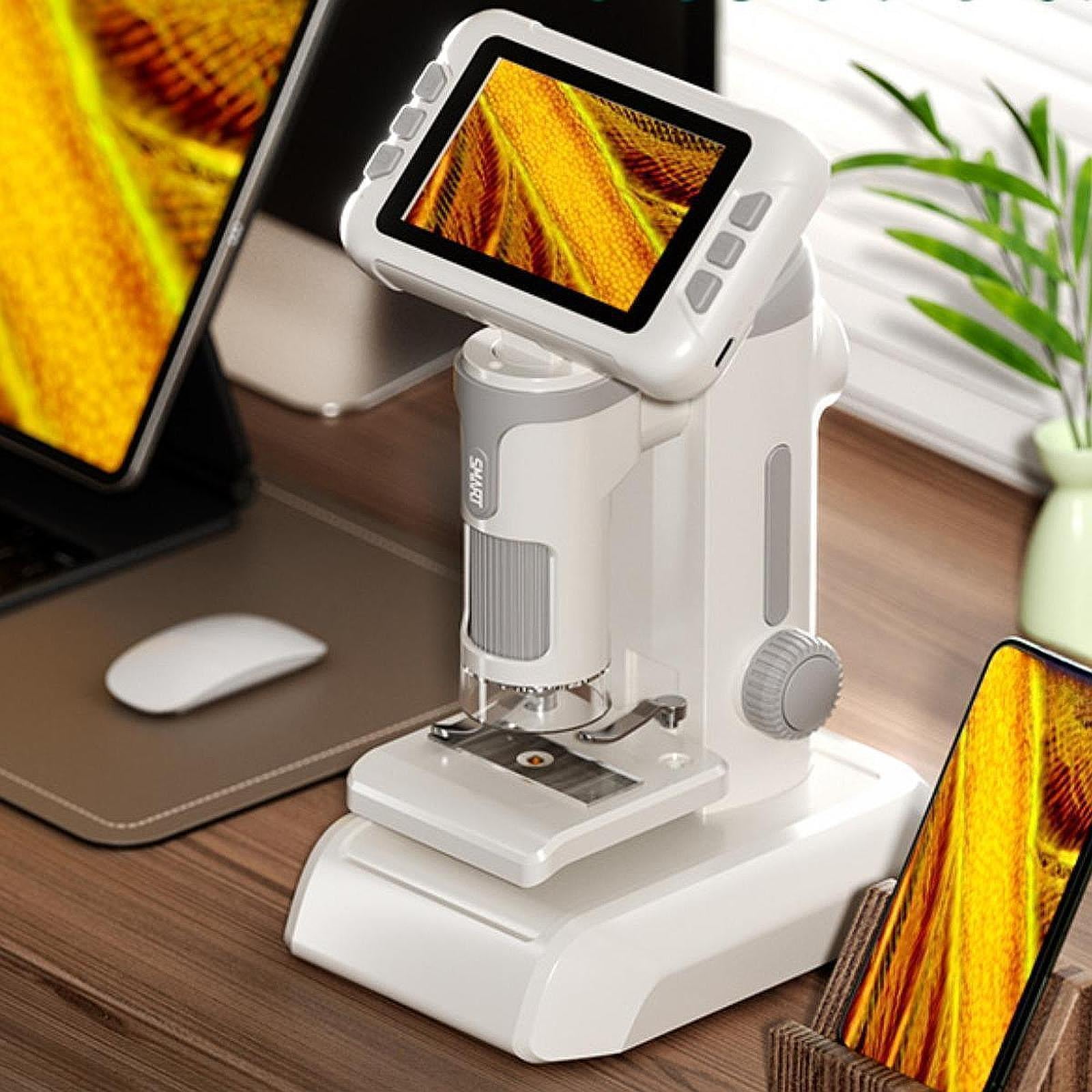 Educational Interactive Science Toy Kids Magnifier with Computer Connection and Adjustable Focus for School Teaching Aid