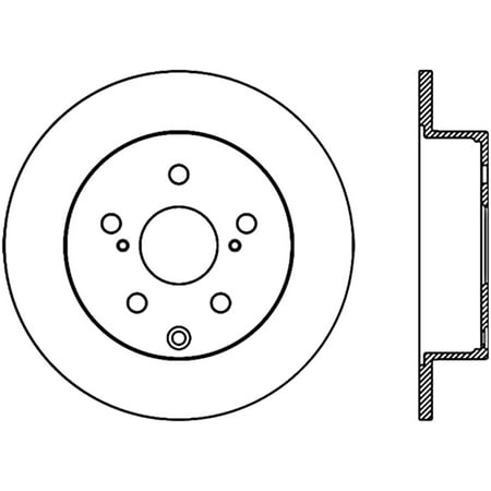 CENTRIC PARTS - CRYO SPORT SLOT Fits select: 2009 TOYOTA COROLLA MATRIX XRS, 2009-2010 PONTIAC VIBE