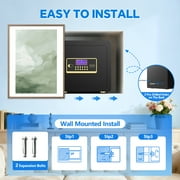 BESAFETY 2.5 Cuft Safe Box, Digital Keypad Home Security Safe With Fireproof Waterproof Bag & Adjustable Shelf