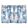 thumbnail image 7 of Yayeee Kitchen Curtains Tier Pair Light Filtering 27"x24" Rod Pocket Short Cafe Window Panel, Floral Easter Rabbits, 7 of 7