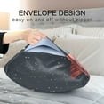 thumbnail image 4 of Yayeee Pillowcase Standard Size Set of 2 Satin Wrinkle Resistant Pillow Case, Blue Christmas Santa, 4 of 8