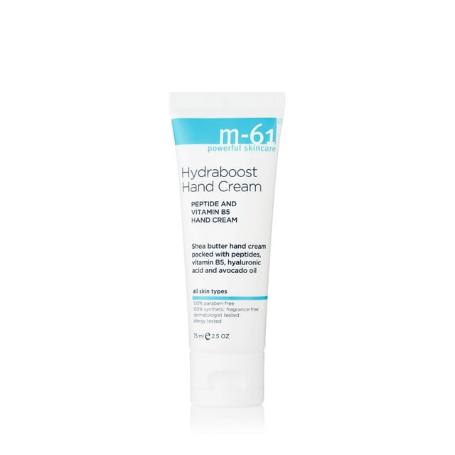 M-61 Hydraboost Hand Cream - 75 ML/2.5 OZ - Crema de manos nutritiva e hidratante con aceite de aguacate hialurónico vitamina B5 y E