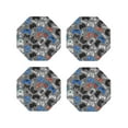 thumbnail image 2 of Balery 4 Pcs Video Gameleather Coasters Set, Drink Table Cup Coasters For Living Room Kitchen Coffee Decor, 2 of 9