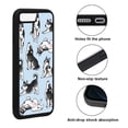 thumbnail image 2 of WIRESTER Shockproof Soft Rubber Cover Case for Apple iPhone 7/8 Plus 5.5", Siberian Husky Funny Playful Postures On Light Blue Background, 2 of 5