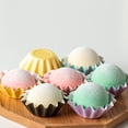 thumbnail image 6 of Reheyre Set of 50 Hard Muffin Cupcake Liner Paper Cups - Backing Case Tray Decorating Tool, 6 of 8