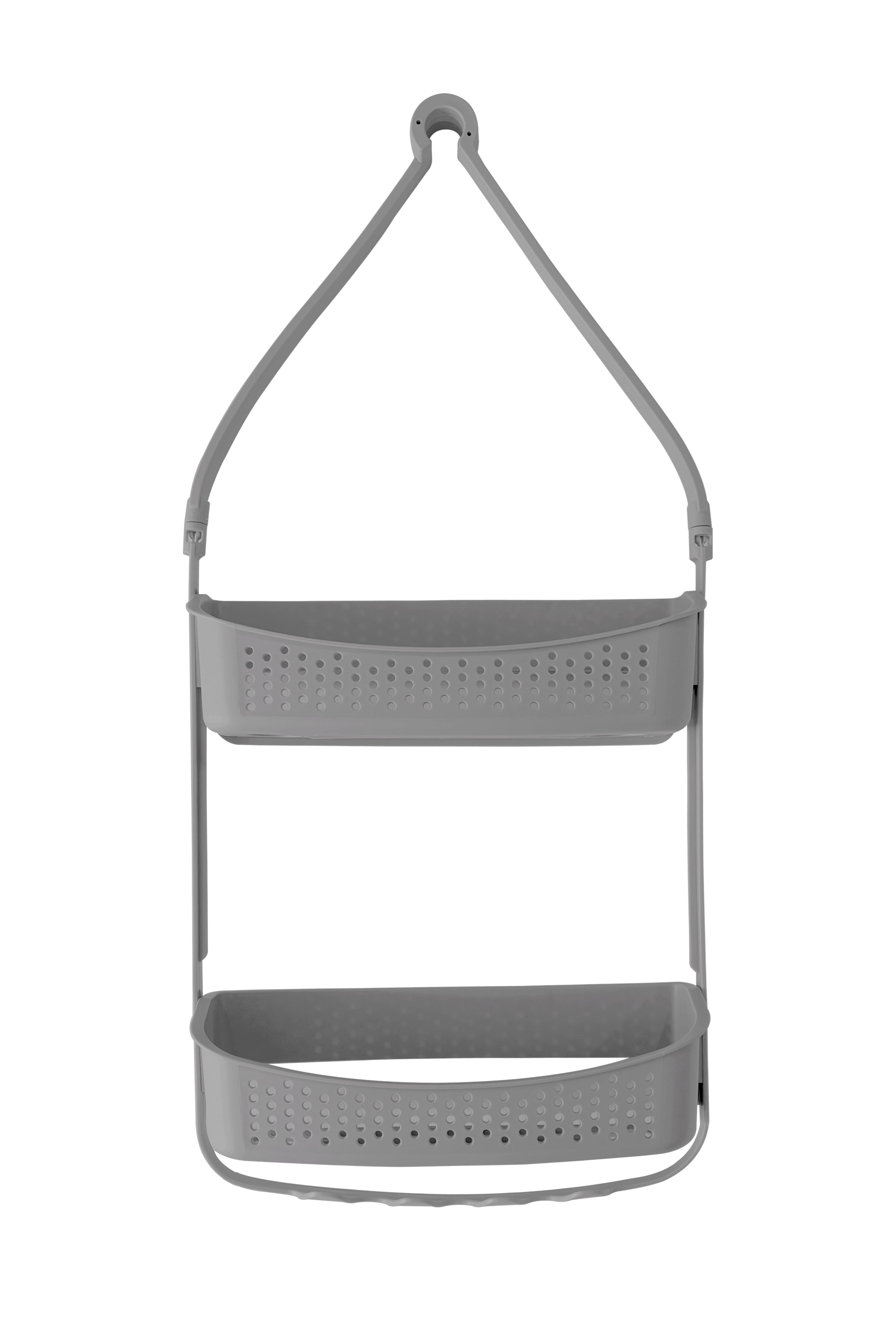 Purehaven Home Shower Caddy and Bath Accessory Set for College Dorms and Apartments, Grey