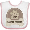 thumbnail image 3 of Inktastic Border Collie Dog Gifts Girls Baby Bib, 3 of 4