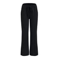 thumbnail image 4 of COMVALUE Flare Leg Jeans for Women Middle Waist Denim Pants Casual Basic Pants (Black, 3XL), 4 of 5