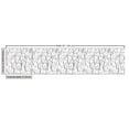 thumbnail image 3 of Ambesonne Abstract Fabric by the Yard Upholstery, Branches Drawn by Hand, 1 Yard, Dark Grey White, 3 of 5