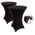thumbnail image 3 of Srbtv-exquisite Stretch Cover Bar Table Covers - Elegant Bar Table Cover For Bistro Table Anthracite, 3 of 4