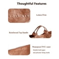 thumbnail image 4 of Bolso BBIQI para mujer, bolso grande de PVC con estampado de letras, 4 of 6