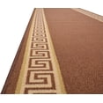 thumbnail image 4 of Custom Runner Meander Roll Runner 26 Inch Wide x Your Length Size Choice Slip Skid Resistant Rubber Back 3 Color Options (Brown, 24 ft x 26 in), 4 of 9