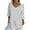 White-3/4 sleeve tops for women, variant on AnuYalue Summer Tops for Women V Neck 3/4 Length Sleeve Shirt Cute Polka Dots Blouses Loose Fit T-Shirt