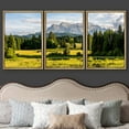 thumbnail image 3 of wall26 Framed Canvas Print Wall Art Set Vibrant Mountain Range Country Farm Field Nature Wilderness Photography Realism Rustic Landscape Colorful for Living Room, Bedroom, Office - 24"x36"x, 3 of 5