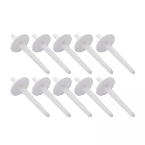 Siruishop 4x10x Solid Sewing Machine Spool Pins Spare Bobbin Winder 7x3cm Spindle Holder 4 Pcs