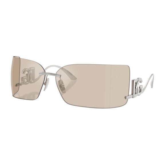 Dolce & Gabbana DG2319 05/6G Square Sunglasses Women's Silver