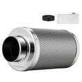 thumbnail image 1 of VIVOSUN 8-Inch Air Carbon Filter, Odour Control Filter with Pre-Filter Included, Reversible Flange for Inline Duct Fan, Grow Tent, 8" x 22", 1 of 7