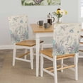 thumbnail image 5 of Ocean Coastal Chair Covers Set of 1 Sea Turtle Coral Starfish Seaweed Linen Chair Back Covers Stretch Removable Washable Slipcovers Protector for Dining Room Kitchen Party Decor, 5 of 9