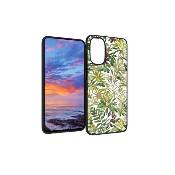 Botanical-magical-forest-nature-2 Phone Case, Degined for Moto G 5G 2022 Case Men Women, Flexible Silicone Shockproof Case for Moto G 5G 2022