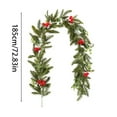 thumbnail image 3 of SIfdSeng Obtenez-le Rapidement Baies Rouges 185 cm Couronne Douce pour Foyer Escalier et Fête, 3 of 7