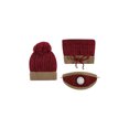 thumbnail image 2 of 3 Pieces Set Women\'s Knitted Hat Scarf Caps Neck Warmer Winter Hat For Ladies Girls Skullies, 2 of 7