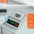 thumbnail image 2 of VEVOR Industrial Counting Scale, 10 kg x 0.1 g, Digital Scale for Parts and Coins, g/kg/lb/oz/ct Units, Electronic Gram Scale Inventory Counting Scale Kitchen Jewelry Counting Scale with LED Screen, 2 of 9