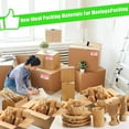 thumbnail image 4 of Teddy Run Honeycomb Packaging Paper, 15" W X 2010" L Bubble Cushioning Wrap For Moving, Products & Gifts Wrapping Paper, Cushioning Packing Material With 20 Fragile Sticker Labels, Brown, 4 of 9