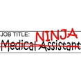 thumbnail image 2 of CafePress - Job Ninja Med Asst -  Round Wood Ornament 4", 2 of 2