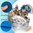 thumbnail image 6 of Qweryboo 3Pcs Dog Bath Scrubber, Pet Massage Grooming Shower Silicone Brush, Washing Brush Scrubber with Adjustable Ring Handle, Dog Shampoo Brush for Short Long Haired Dogs Cats, 6 of 9