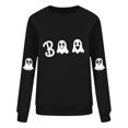 thumbnail image 4 of Kezqiaxn Halloween Costumes for Women Fashion Loose Casual Tops Fall Long Sleeve Crewneck Sweatshirts Women's Clothing Black XXL, 4 of 4