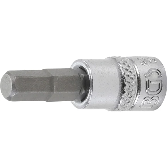 DADO CON PUNTA HEXAGONAL BGS 2500 1/4' 6 MM