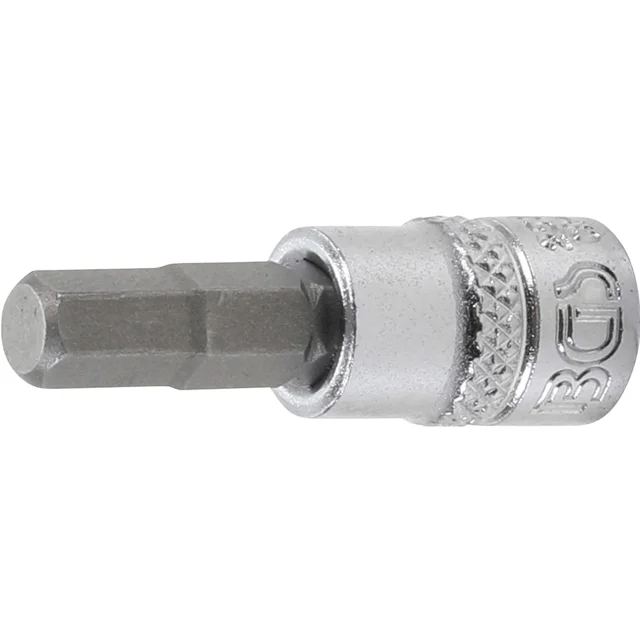 DADO CON PUNTA HEXAGONAL BGS 2500 1/4' 6 MM