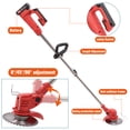 thumbnail image 4 of SAYFUT 24V Grass Trimmer, Cordless String Trimmers, Lightweight 2-in-1 Weed Wacker/ Eater & Brush Cutter with 2Pcs Batteries, 1 Charger, 4 of 7